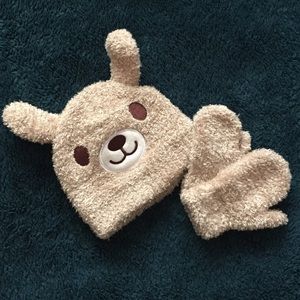 ✨Laura Ashley✨Baby beanie/mitten set